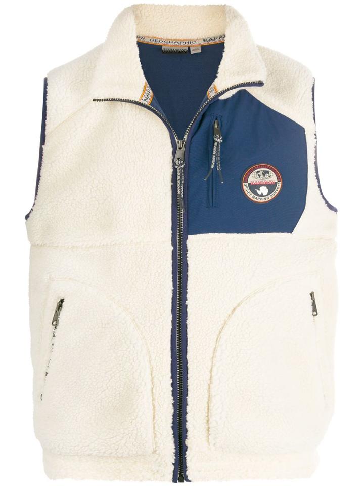 Napapijri Toe Fleece Gilet - White