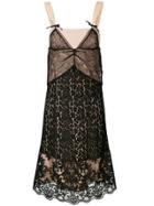 No21 Lace Pattern Dress - Black