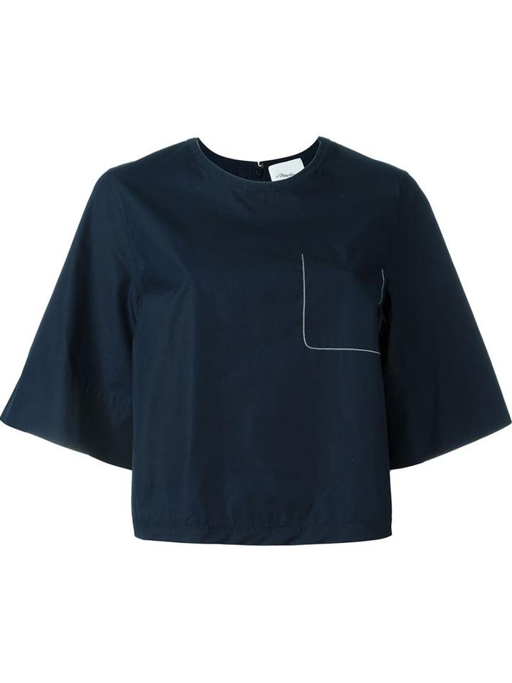 3.1 Phillip Lim Boxy Cropped Shirt