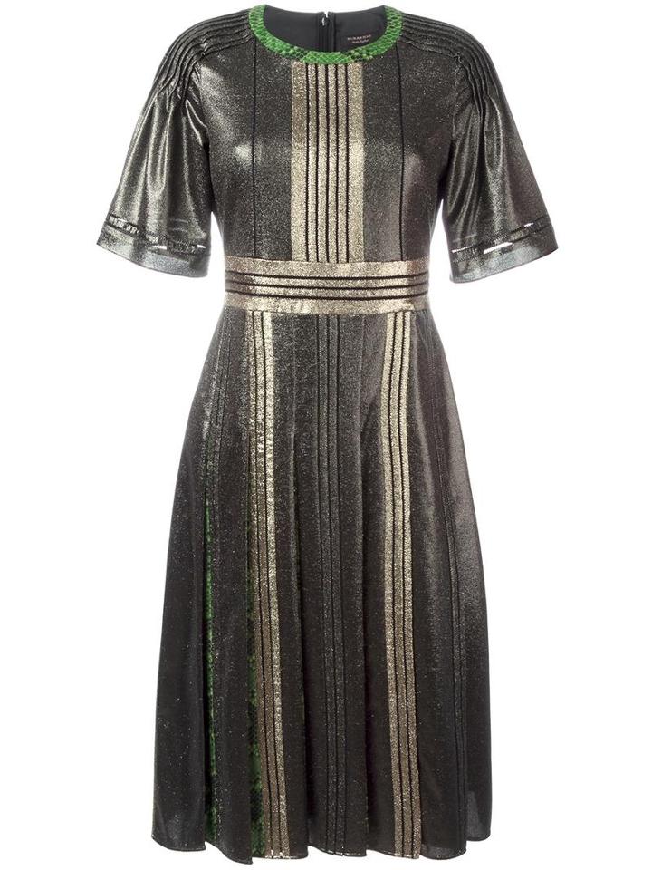 Burberry 'runway' Dress, Women's, Size: 42, Green, Silk/metallic Fibre/spandex/elastane