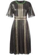 Burberry 'runway' Dress, Women's, Size: 42, Green, Silk/metallic Fibre/spandex/elastane