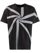 Issey Miyake Men Spiral Panelled T-shirt - Black