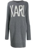 Karl Lagerfeld Karl Oui Long Jumper - Grey