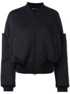 Y-3 Zipped Bomber Jacket, Women's, Size: Xs, Black, Polyester/spandex/elastane
