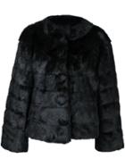 Twin-set Faux Fur Jacket, Women's, Size: Xs, Black, Modacrylic/polyester/viscose