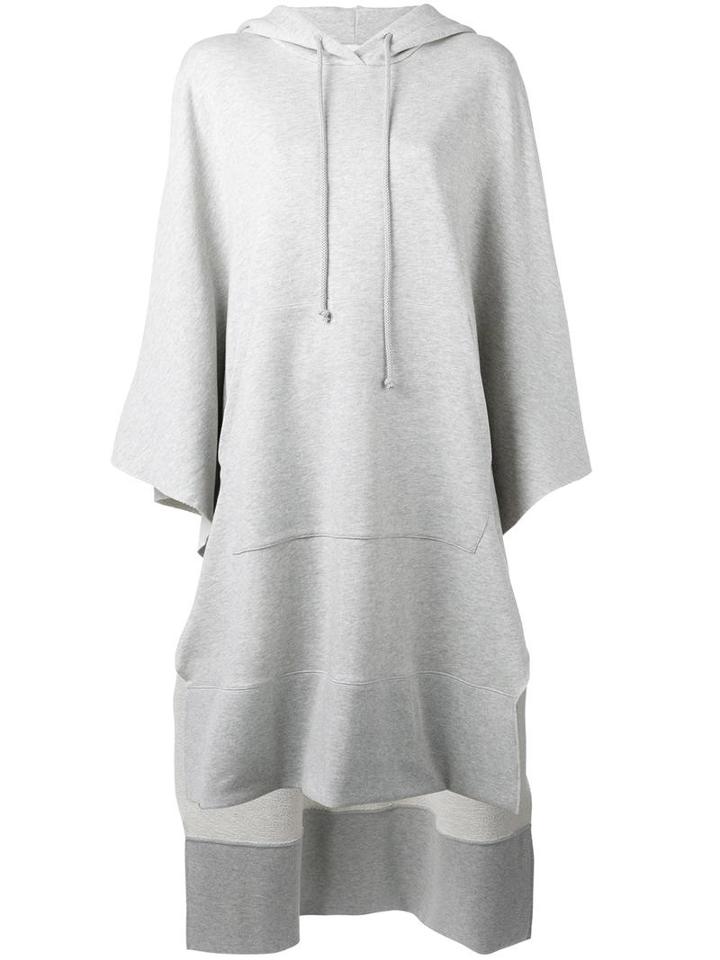 Mm6 Maison Margiela Oversized Hoodie, Women's, Size: Xs, Grey, Cotton