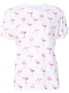 Victoria Victoria Beckham Flamingo Print T-shirt - White