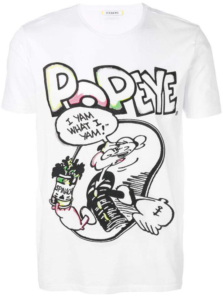 Iceberg Popeye Printed T-shirt - White