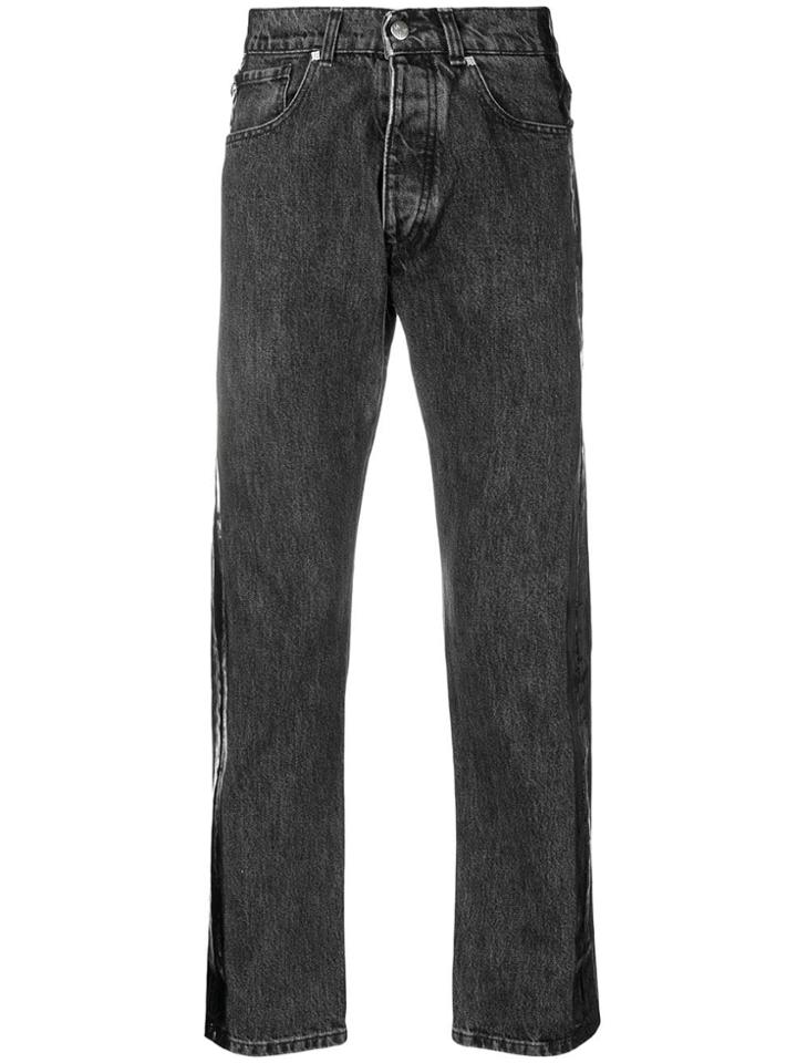 Misbhv Side Stripe Jeans - Black