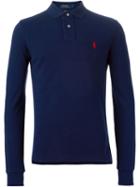 Polo Ralph Lauren Longsleeved Polo Shirt, Men's, Size: Xxl, Blue, Cotton
