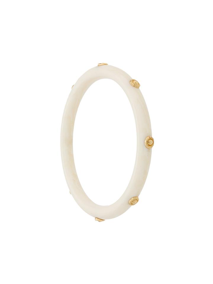 Gas Bijoux Caftan Bangle - White