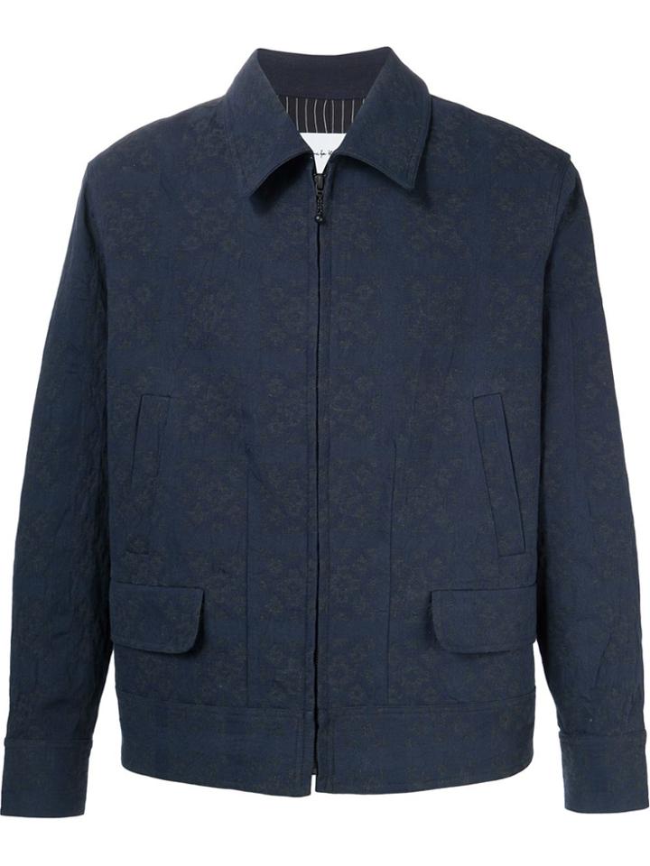 Song For The Mute Jacquard Jacket - Blue