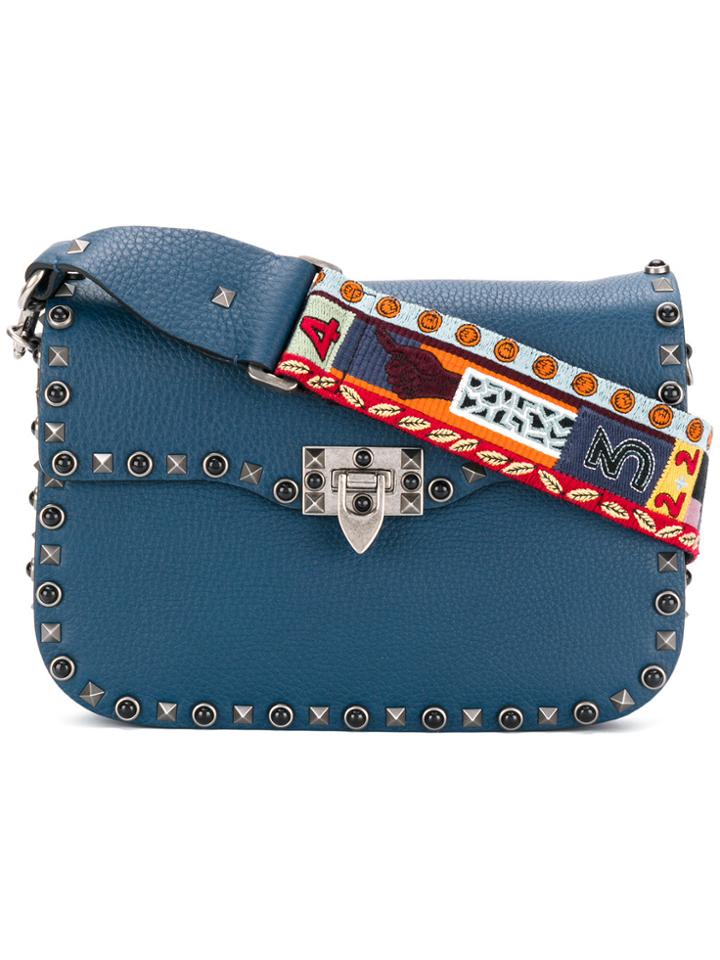 Valentino Valentino Garavani Rolling Shoulder Bag - Blue