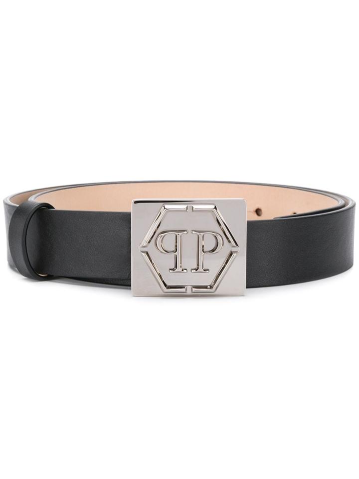 Philipp Plein Belt Statement Logo - Black