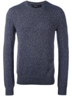 Theory Crew Neck Jumper - Blue