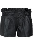 Andrea Bogosian Leather Shorts - Black