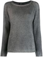 Avant Toi Ribbed Detail Jumper - Grey