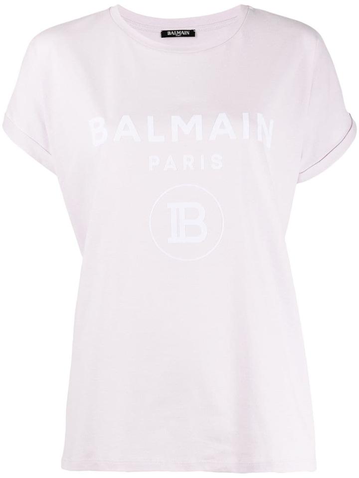 Balmain Oversized Logo T-shirt - Purple