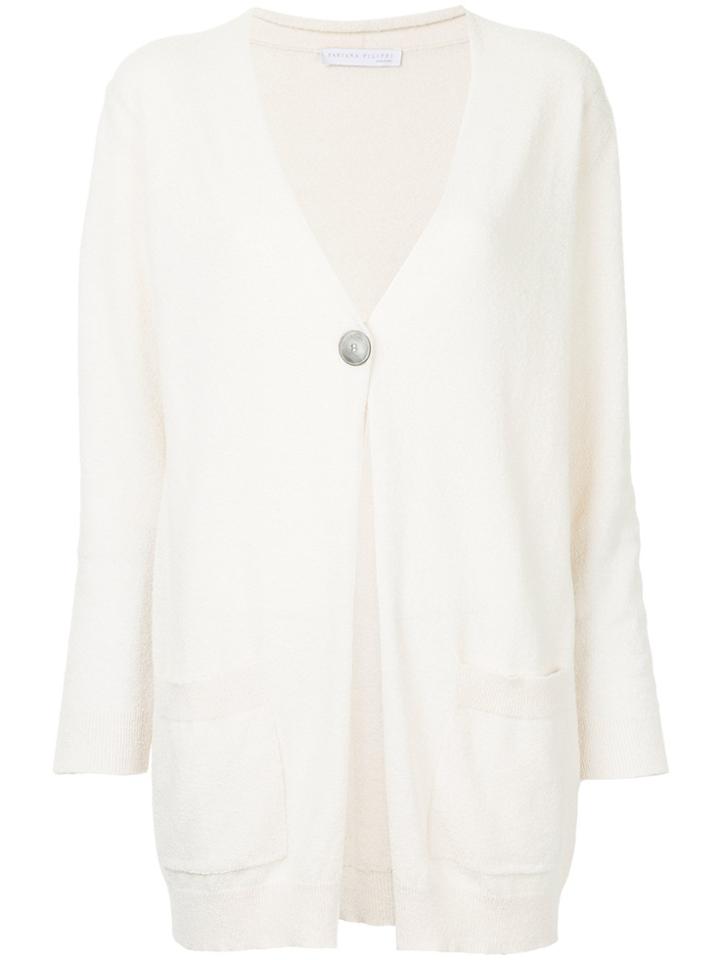 Fabiana Filippi Mid-length V-neck Cardigan - Nude & Neutrals