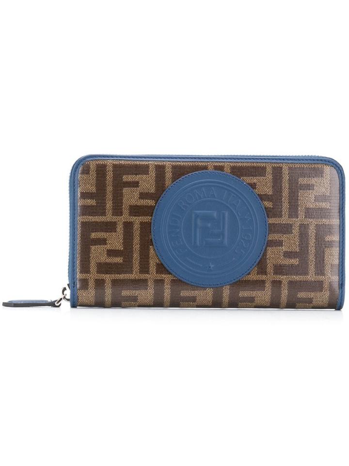 Fendi All-around Zip Wallet - Brown