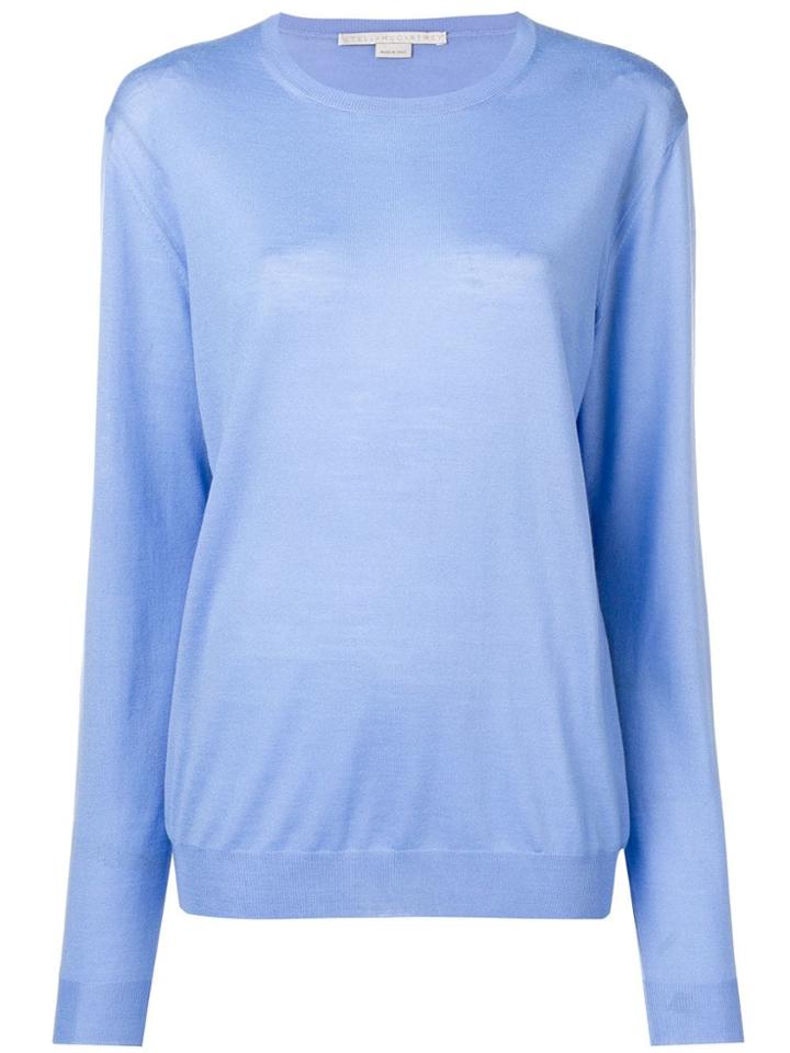 Stella Mccartney Fine Knit Sweater - Blue