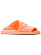 Marsèll Open Toe Slides - Yellow & Orange
