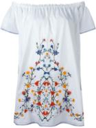 Tory Burch Embroidered Off The Shoulder Dress