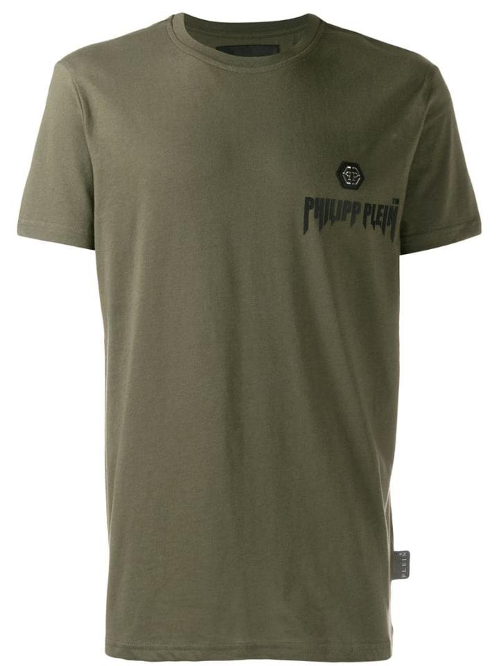 Philipp Plein Statement Logo Print T-shirt - Green
