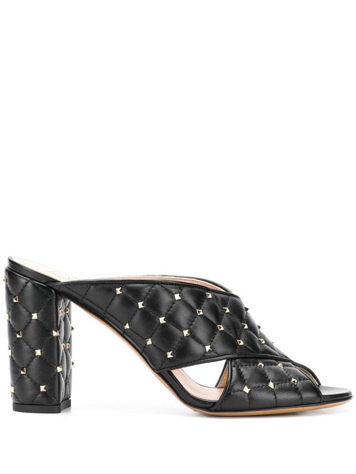 Valentino Valentino Garavani Rockstud Slip-on Mules - Black