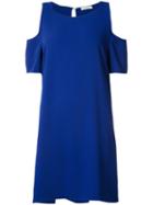 P.a.r.o.s.h. - Cold-shoulder Day Dress - Women - Polyester - 42, Blue, Polyester