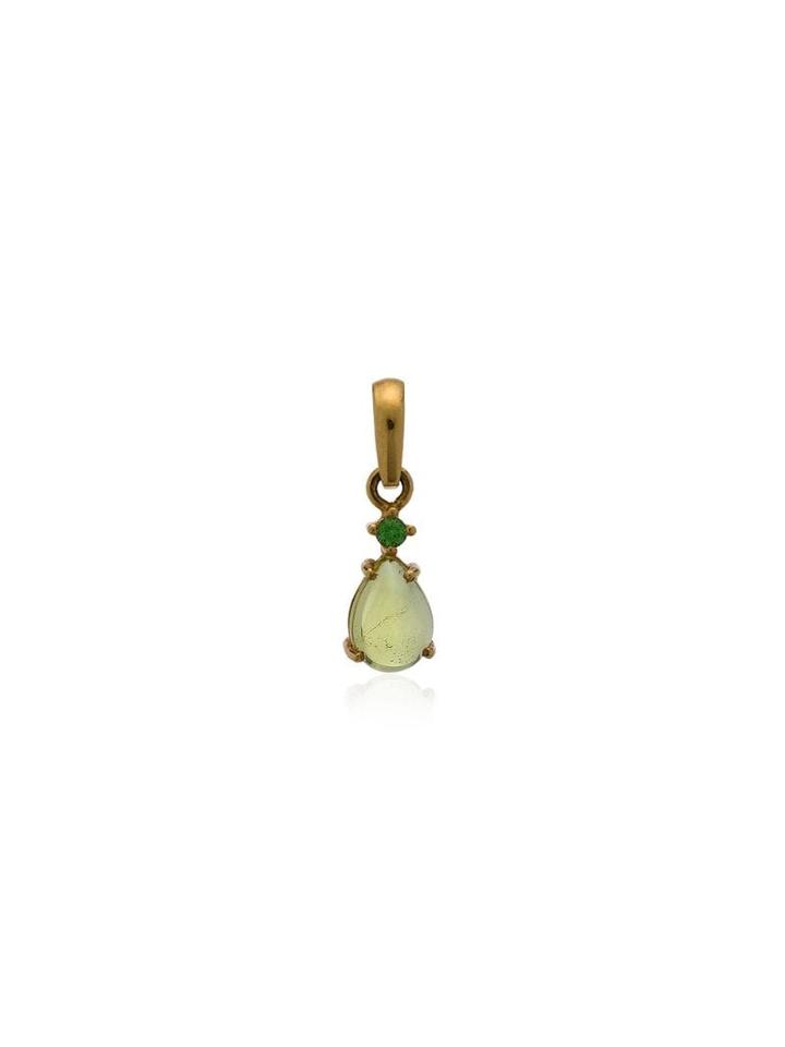 Jessie Western Tsavorite Gemstone Teardrop Pendant - Yellow