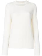 Rag & Bone Cut-out Ribbed Jumper - White