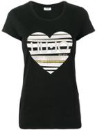 Liu Jo Studded Heart T-shirt - Black