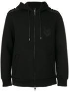 Neil Barrett - Arrow Embroidered Hooded Sweatshirt - Men - Cotton/polyurethane/spandex/elastane/viscose - M, Black, Cotton/polyurethane/spandex/elastane/viscose