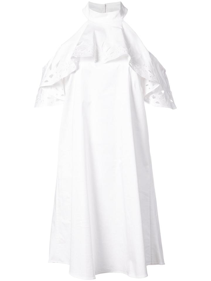 Zac Zac Posen Raia Ruffle Dress - White