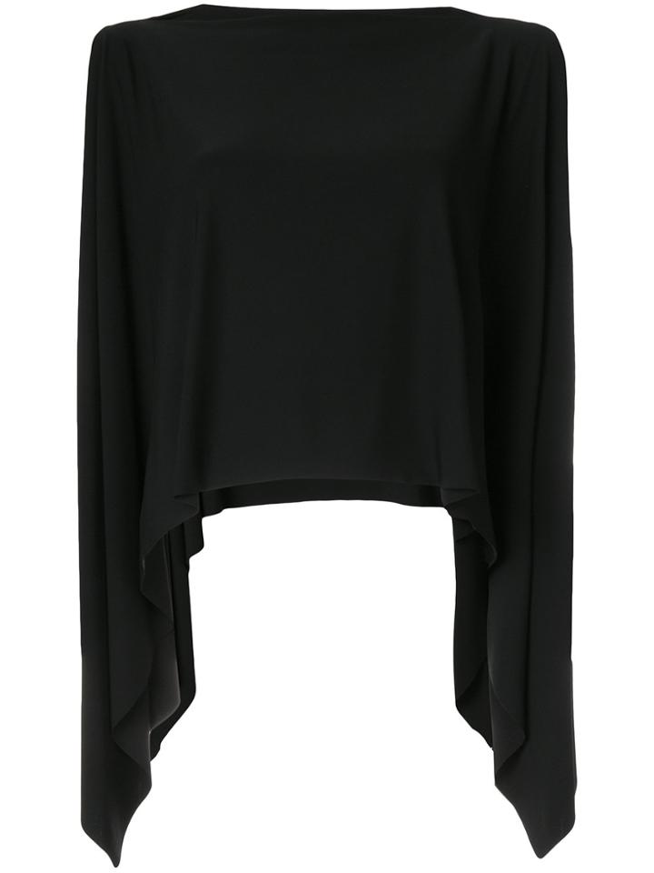 Plein Sud Open Sleeve Blouse - Black