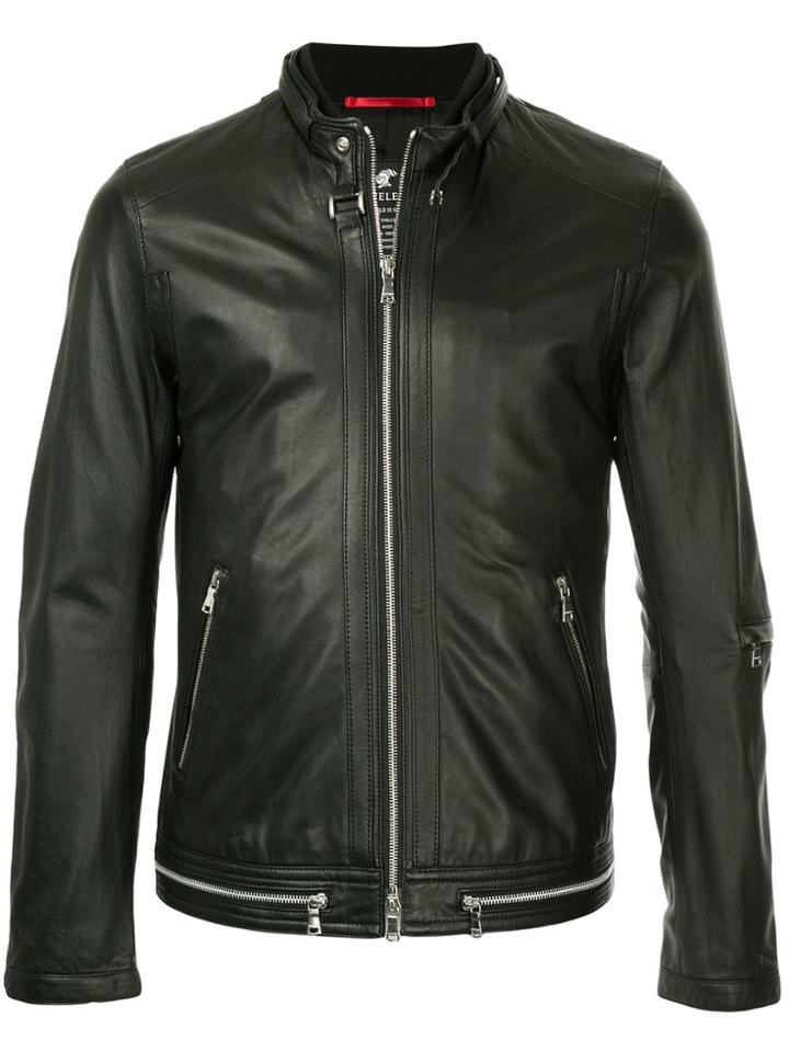 Loveless Round Neck Zip Jacket - Black