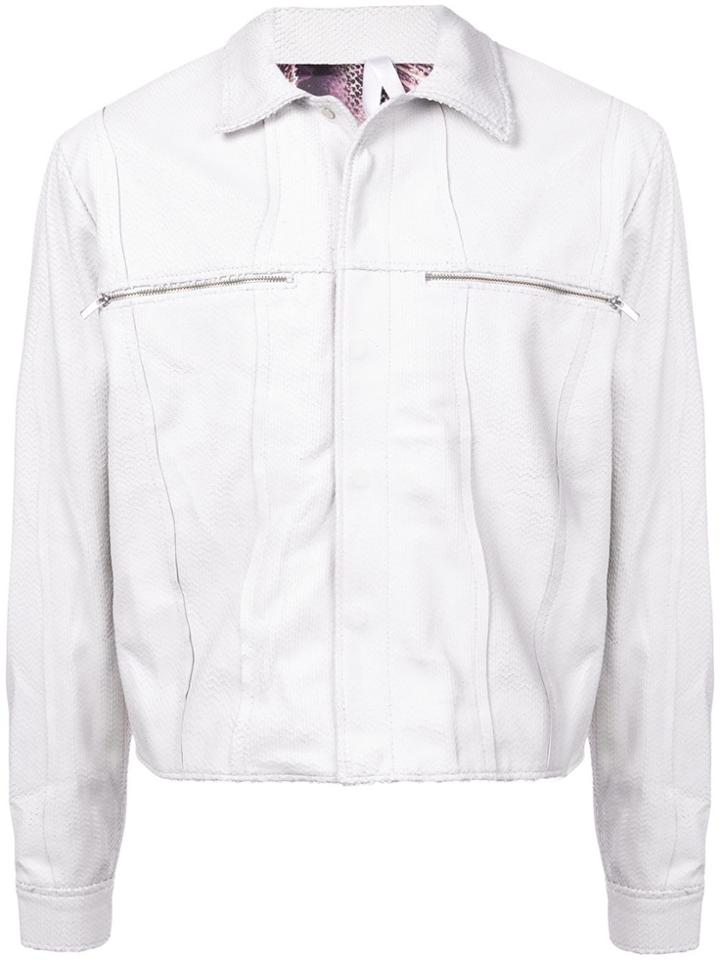 Cottweiler Zipped Chest Pocket Jacket - White