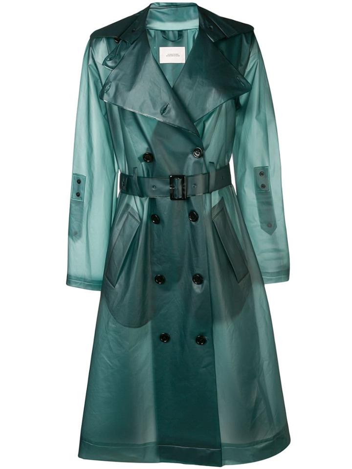 Dorothee Schumacher Belted Rain Coat - Blue