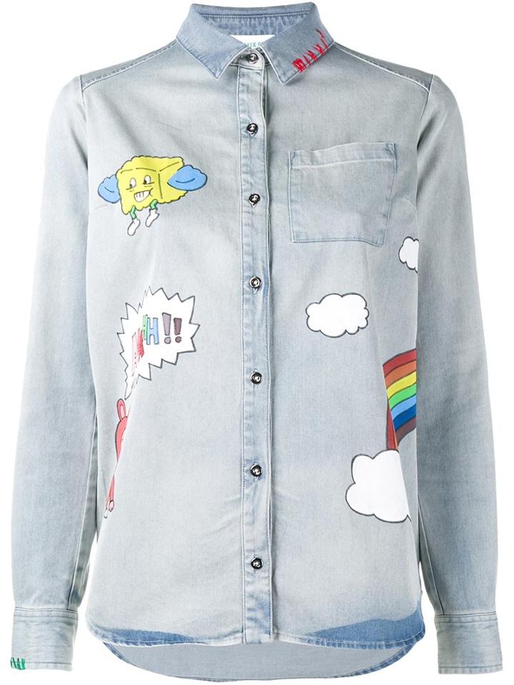 Mira Mikati Printed Denim Shirt