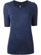 Raquel Allegra Washed Effect T-shirt, Women's, Size: 0, Blue, Rayon