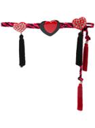 Philosophy Di Lorenzo Serafini Heart And Tassel Rope Belt - Black
