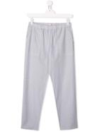 Bonpoint Teen Casual Check Trousers - White