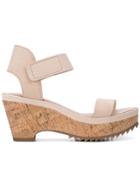 Pedro Garcia Wedge Sole Sandals - Brown