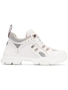 Gucci Gcci Flashtrek Lthr Mesh Lcup Lt - White