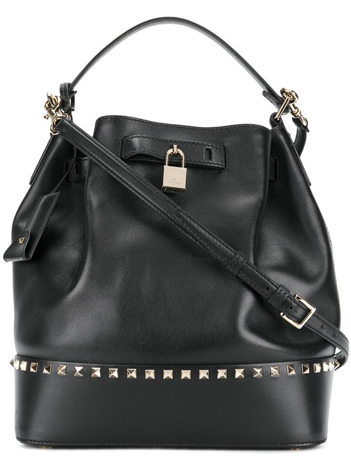 Valentino Valentino Garavani Rockstud Bucket Bag - Black