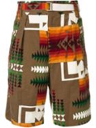 Sacai Bermuda Shorts - Brown