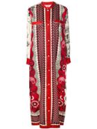F.r.s For Restless Sleepers Mixed Print Shirt Dress - Red