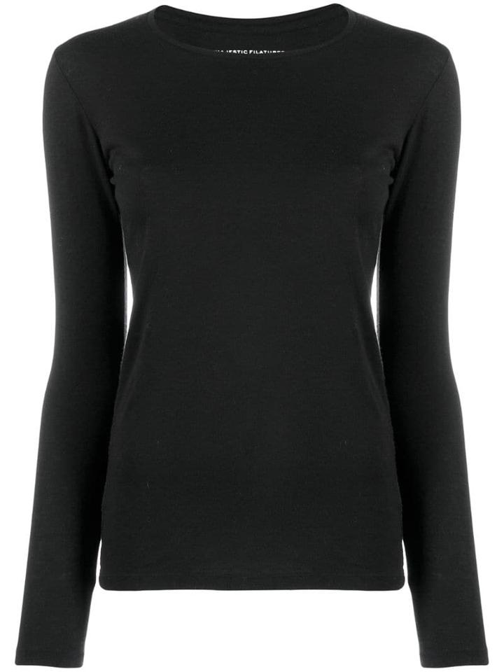 Majestic Filatures Fine Knit Jumper - Black