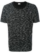 Saint Laurent - Slogan Embroidered T-shirt - Men - Cotton - S, Black, Cotton